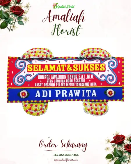 Papan Bunga Ucapan Selamat Pasar Manna