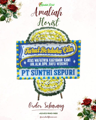 Papan Bunga Duka di Pasar Manna